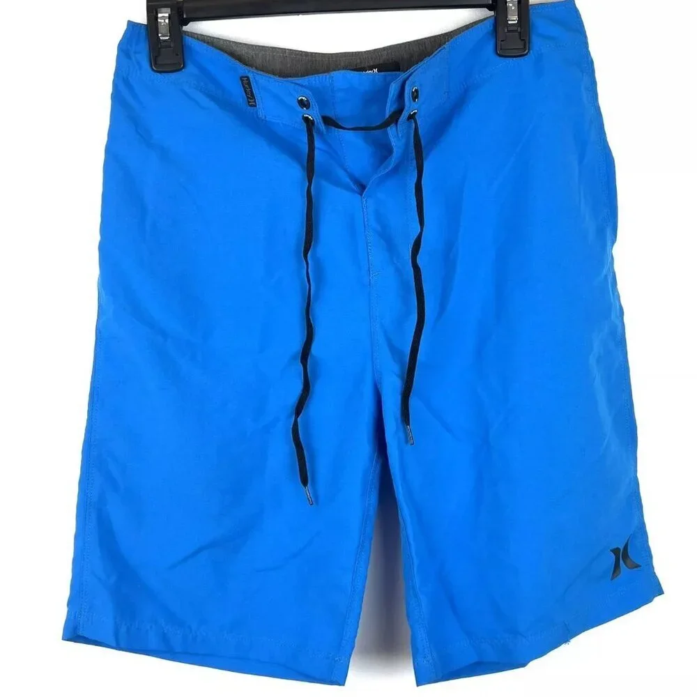 Hurley Men’s Blue Drawstring Boardshorts Size 28